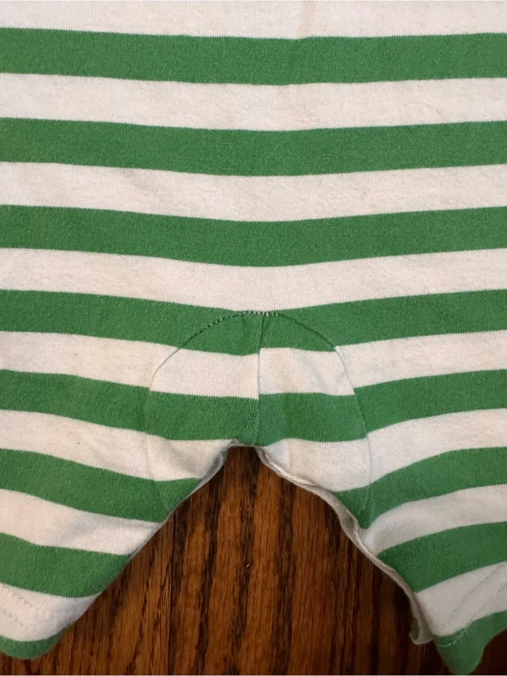 Hanna Andersson 2T Sailboat Striped Tank Romper Green White Cotton Nautical